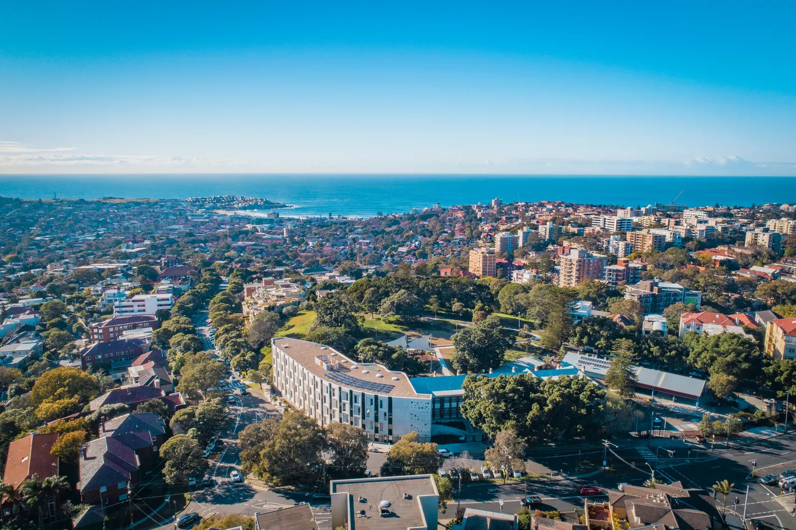 Aerial view over Bellevue Hill and Sydney's Eastern Suburbs, where LN Property Buyers' Laura Nocera and Luis Lequerica specialise