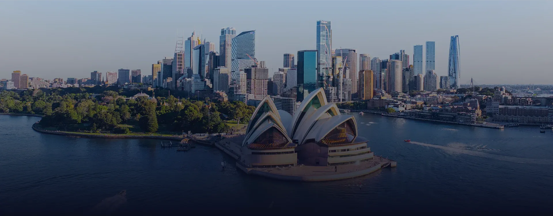 Aerial view of Sydney Harbour and the Opera House, home market of LN Property Buyers, the Sydney buyers agency of Laura Nocera and Luis Lequerica